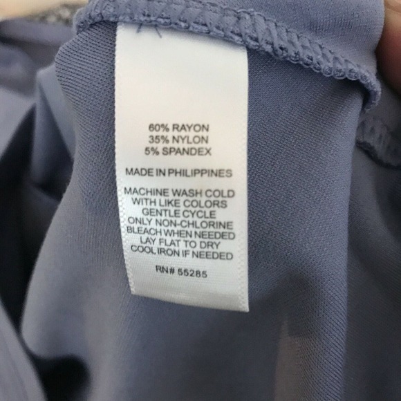 Express Shirt Womens Sz XS Purple Knot Front Short Sleeve Fitted - Picture 8 of 10